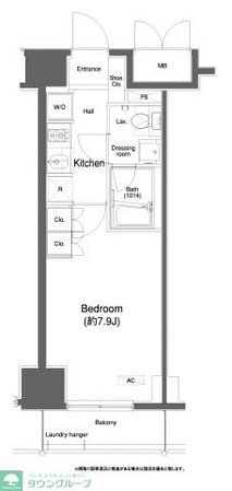 プラウドフラット白金高輪の物件間取画像